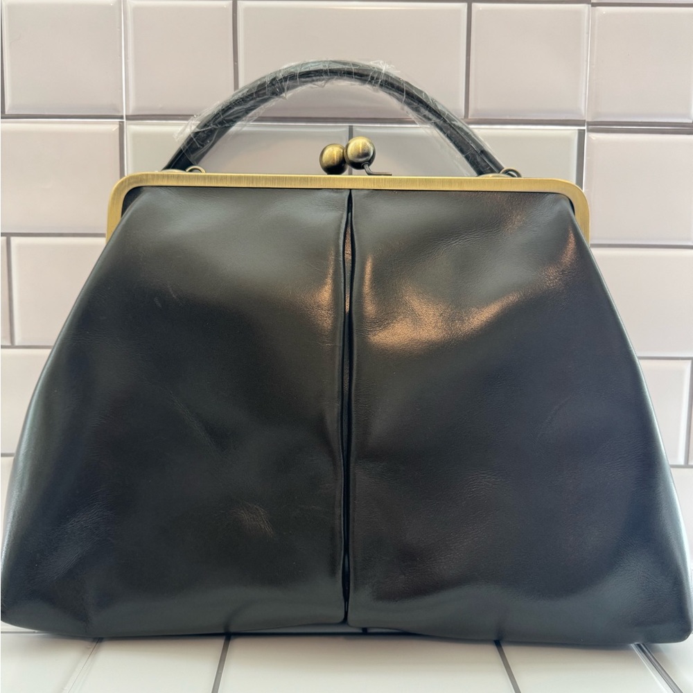 Taschenkinder Retro Olive Brown Leather Handbag Crossbody Bag Purse New